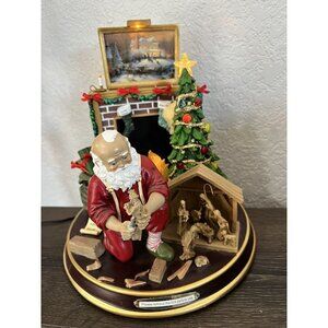 Bradford Exchange Thomas Kinkade "The True Meaning of Christmas" Santa Workshop